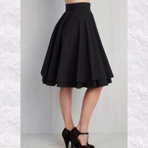 ModCloth Alice Moon double layer a-line skirt